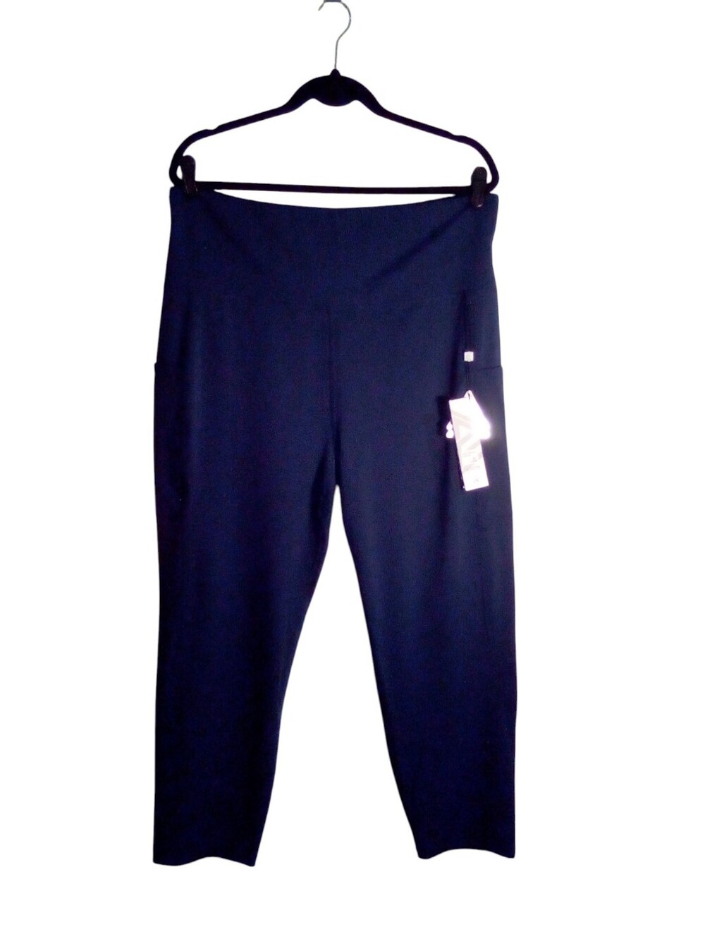 Athletex Performance Tummy Control High Rise Stretch Leggings Pants 2X Navy NWT